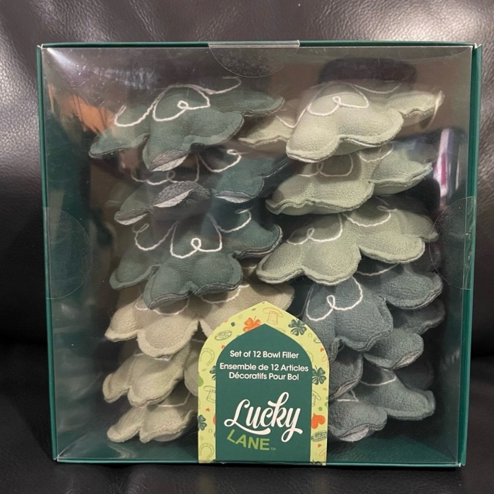 Lucky Lane St Patricks Shamrocks Bowl Fillers, Set of 12